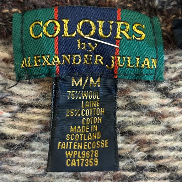 Vintage Colours By Alexander Julian Wool Vest - Picture 2 of 2